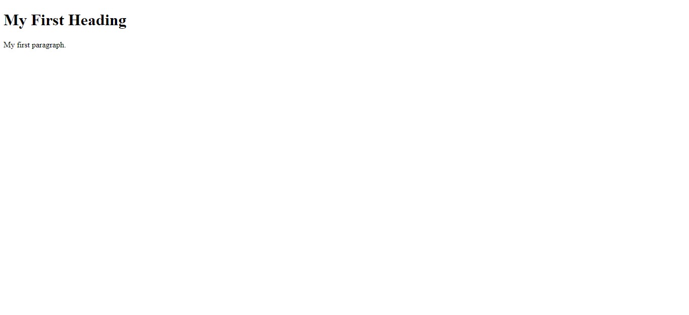My First HTML Document